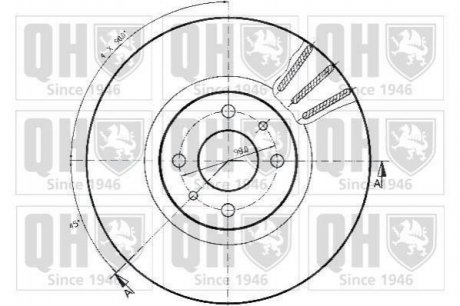 Тормозные диски QUINTON HAZELL bdc3766