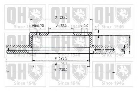 Гальмівні диски QUINTON HAZELL bdc3960