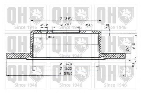 Тормозные диски QUINTON HAZELL bdc4581