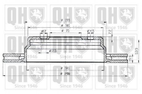 Гальмівні диски QUINTON HAZELL bdc4677