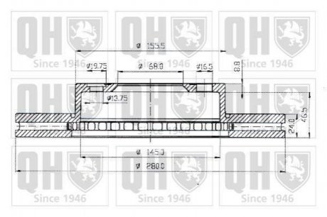 Тормозные диски QUINTON HAZELL bdc4732