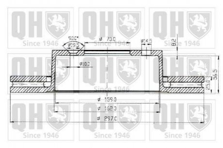 Гальмівні диски Land Rover Range Rover QUINTON HAZELL bdc4804