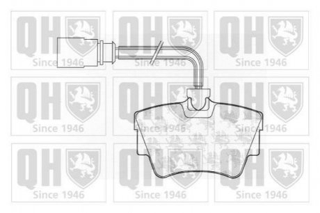 Тормозные колодки дисковые QUINTON HAZELL bp1050