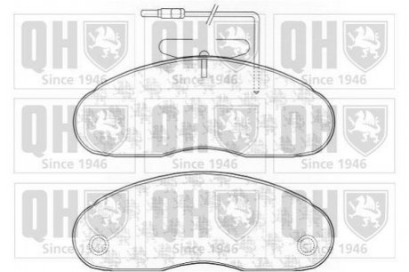 ГАЛЬМІВНІ КОЛОДКИ ДИСКОВІ QUINTON HAZELL bp1136