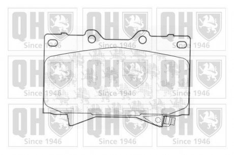 Купить Тормозные колодки дисковые 120mm Toyota Land Cruiser QUINTON HAZELL bp1194 (фото1) подбор по VIN коду, цена 978 грн.