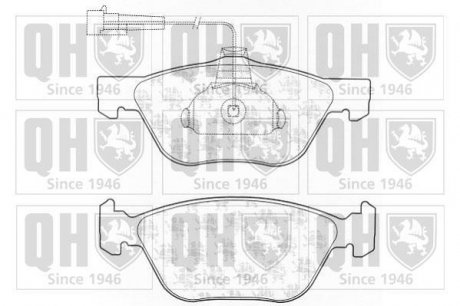 Тормозные колодки дисковые Alfa Romeo 156, Fiat Punto QUINTON HAZELL bp1234