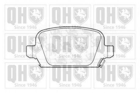Купить Тормозные колодки дисковые Opel Corsa QUINTON HAZELL bp1267 (фото1) подбор по VIN коду, цена 572 грн.