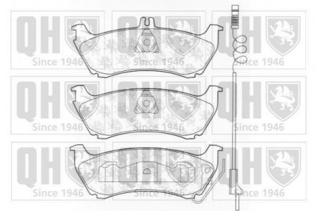 Купить Тормозные колодки дисковые Mercedes M-Class QUINTON HAZELL bp1293 (фото1) подбор по VIN коду, цена 904 грн.