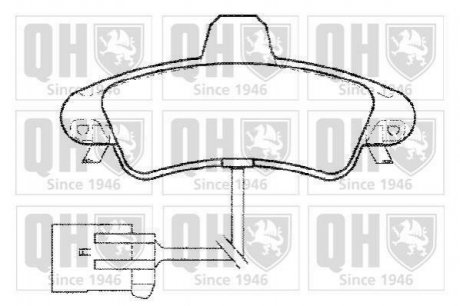 Купити ГАЛЬМІВНІ КОЛОДКИ ДИСКОВІ Ford Mondeo QUINTON HAZELL bp1308 (фото1) підбір по VIN коду, ціна 578 грн.