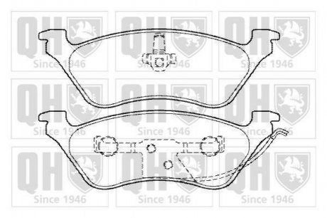 Тормозные колодки дисковые QUINTON HAZELL bp1346