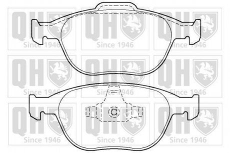 ГАЛЬМІВНІ КОЛОДКИ ДИСКОВІ QUINTON HAZELL bp1358