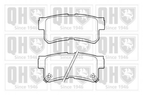 Купить Тормозные колодки дисковые Hyundai Trajet, Santa Fe, Sonata QUINTON HAZELL bp1387 (фото1) подбор по VIN коду, цена 735 грн.