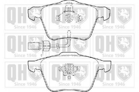 Купить Тормозные колодки дисковые Audi A4, A8, A6 QUINTON HAZELL bp1421 (фото1) подбор по VIN коду, цена 1243 грн.