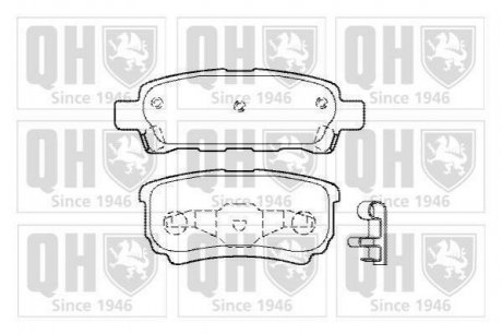 Купити ГАЛЬМІВНІ КОЛОДКИ ДИСКОВІ Mitsubishi Lancer, Jeep Compass, Dodge Caliber, Avenger, Jeep Patriot QUINTON HAZELL bp1448 (фото1) підбір по VIN коду, ціна 758 грн.