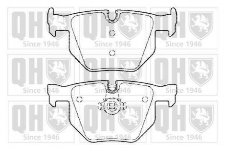 Купити ГАЛЬМІВНІ КОЛОДКИ ДИСКОВІ BMW E60, E61, E63, E64 QUINTON HAZELL bp1466 (фото1) підбір по VIN коду, ціна 833 грн.