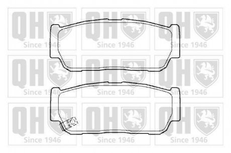 Тормозные колодки дисковые QUINTON HAZELL bp1496