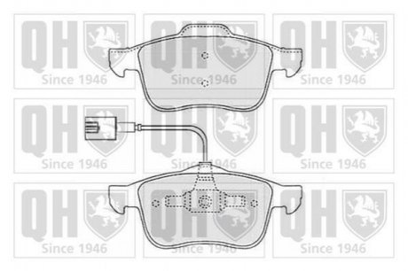 Купить Тормозные колодки дисковые Alfa Romeo 159, Brera QUINTON HAZELL bp1502 (фото1) подбор по VIN коду, цена 996 грн.