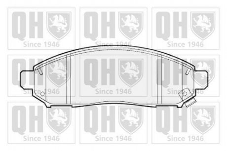 Купить Тормозные колодки дисковые Nissan Navara, Pathfinder QUINTON HAZELL bp1526 (фото1) подбор по VIN коду, цена 1059 грн.