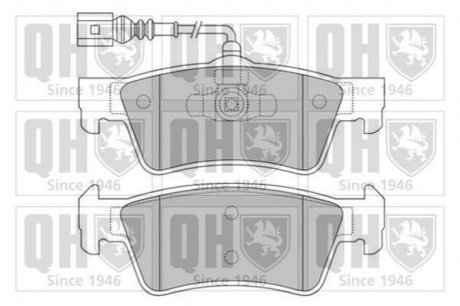 Тормозные колодки дисковые Volkswagen Golf, Vento, Seat Toledo, Ibiza, Cordoba, Volkswagen Polo, Caddy, Touareg QUINTON HAZELL bp1567