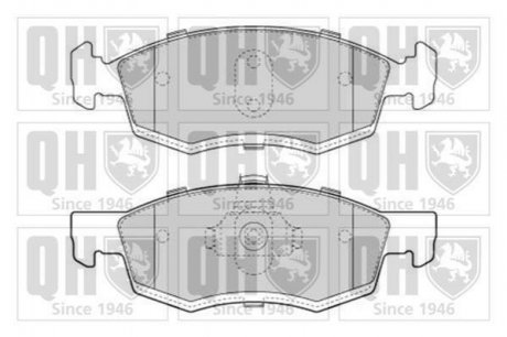 Тормозные колодки дисковые QUINTON HAZELL bp1639