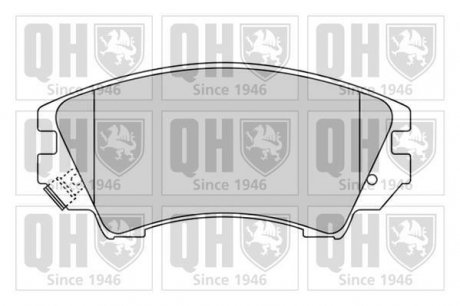 Тормозные колодки дисковые SAAB 9-5, Opel Insignia, Chevrolet Malibu, Opel Zafira, Astra QUINTON HAZELL bp1662