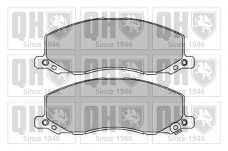 Купити ГАЛЬМІВНІ КОЛОДКИ ДИСКОВІ Opel Insignia, SAAB 9-5 QUINTON HAZELL bp1668 (фото1) підбір по VIN коду, ціна 1076 грн.