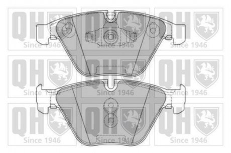 Купить Тормозные колодки дисковые BMW E91, E65, E66, E90, X1, F30, E92, E93, E60, E61, E63, E64 QUINTON HAZELL bp1689 (фото1) подбор по VIN коду, цена 1109 грн.