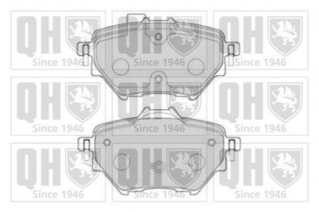 Купити ГАЛЬМІВНІ КОЛОДКИ ДИСКОВІ Citroen C4, Peugeot 308 QUINTON HAZELL bp1847 (фото1) підбір по VIN коду, ціна 934 грн.