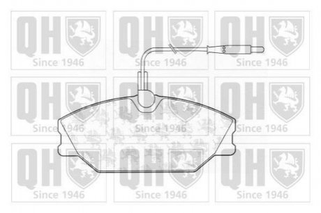 ГАЛЬМІВНІ КОЛОДКИ ДИСКОВІ QUINTON HAZELL bp605