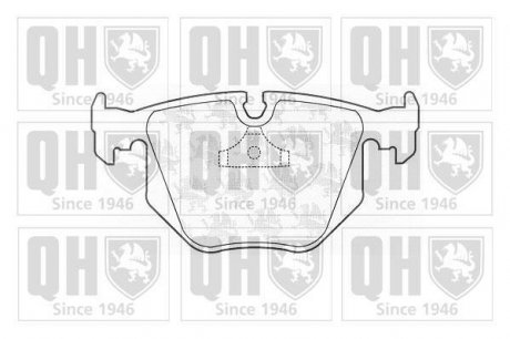 Купити ГАЛЬМІВНІ КОЛОДКИ ДИСКОВІ BMW E34, E31, E38, E39, E46 QUINTON HAZELL bp827 (фото1) підбір по VIN коду, ціна 800 грн.