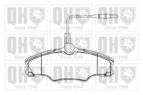 Купити ГАЛЬМІВНІ КОЛОДКИ ДИСКОВІ Peugeot 406, Mercedes W168 QUINTON HAZELL bp864 (фото1) підбір по VIN коду, ціна 716 грн.