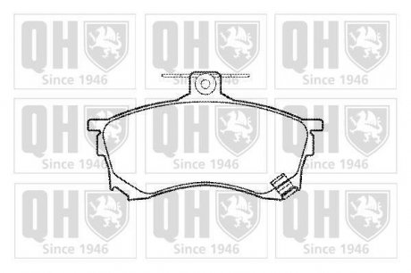 Купить Тормозные колодки дисковые Mitsubishi Carisma QUINTON HAZELL bp960 (фото1) подбор по VIN коду, цена 919 грн.