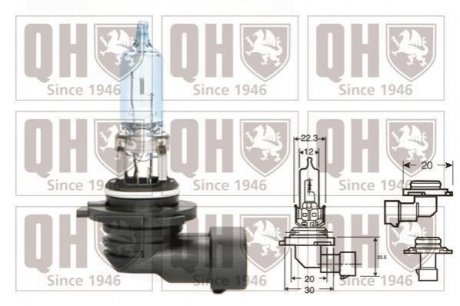 Автомобильная лампа HB3 12V 60W P20d QUINTON HAZELL qbl9005