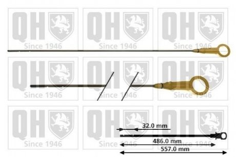 Щуп масляный Renault Kangoo, Nissan Note, Renault Clio, Nissan Micra, Renault Scenic, Dacia Logan, Renault Twingo, Dacia Duster QUINTON HAZELL qod121