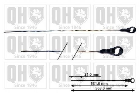 Купить Щуп масляный Peugeot 607, 406, Citroen C5 QUINTON HAZELL qod132 (фото1) подбор по VIN коду, цена 287 грн.