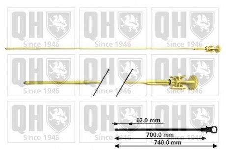 Щуп масляный Nissan Primastar, Renault Master, Opel Movano QUINTON HAZELL qod134