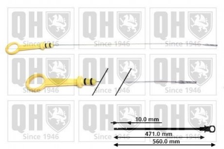 Купить Щуп масляный Opel Astra, Zafira, Vectra, Insignia QUINTON HAZELL qod143 (фото1) подбор по VIN коду, цена 331 грн.