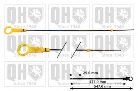 Щуп масляный Renault Clio, Kangoo QUINTON HAZELL qod147