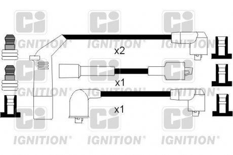 Комплект проводов зажигания Daewoo Matiz QUINTON HAZELL xc1059