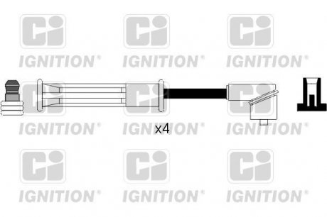 Комплект проводов зажигания Renault Clio, Megane QUINTON HAZELL xc1090