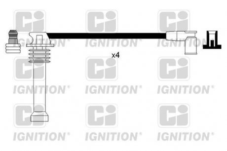 Комплект проводов зажигания Ford Mondeo, Mazda 6, Ford Fiesta, Mazda 5 QUINTON HAZELL xc1120