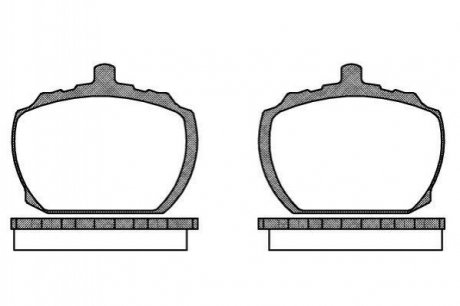 Колодки тормозные дисковые Land Rover Range Rover, Discovery, Defender REMSA 0058.10