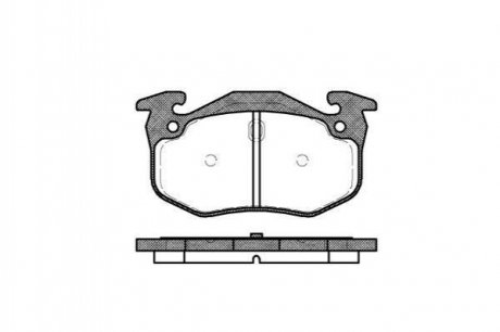 Колодки тормозные дисковые AUDI A3 (8P1) 04-12,A3 Sportback (8PA) 04-13,A3 кабрио (8P7) 08-13,TT (8J3) 08-1 REMSA 0144.06