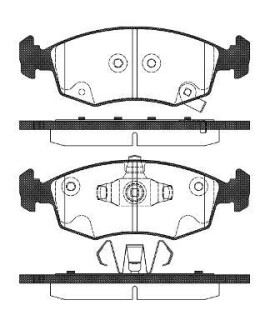 FIAT тормозные бревен. передняя. Panda 12- Fiat Panda, 500 REMSA 0172.72