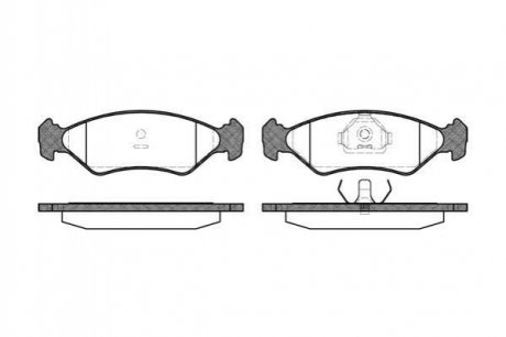 Колодки тормозные дисковые Ford Fiesta, KA REMSA 0285.10