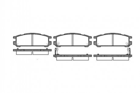 Купить Колодки тормозные дисковые Subaru Legacy, Impreza REMSA 0342.02 (фото1) подбор по VIN коду, цена 729 грн.
