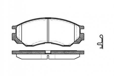 Колодки тормозные дисковые Mitsubishi L200 REMSA 0583.00