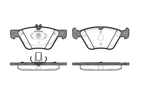 DB Гальмівні колодки перед. W210/211/220 CHRYSLER 300C REMSA 0601.20