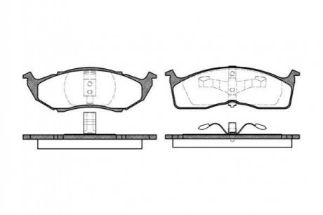 Колодки гальмівні дискові Chrysler Neon, Voyager, Dodge Neon, Caravan REMSA 0610.00