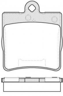 Купить Колодки тормозные дисковые Mercedes W203, CLK-Class REMSA 0678.10 (фото1) подбор по VIN коду, цена 727 грн.